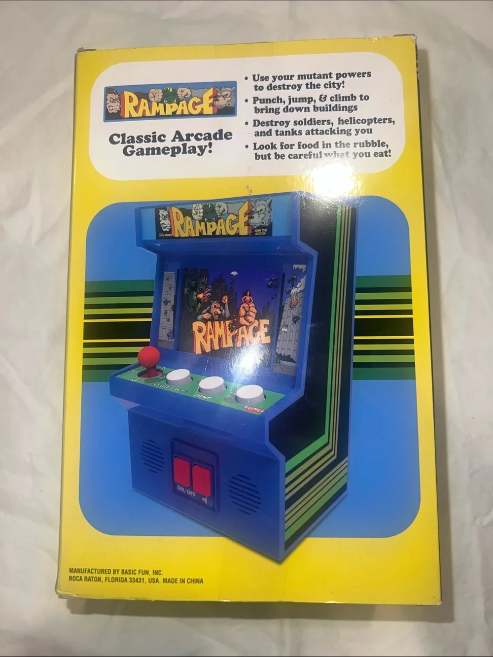 Rampage Handheld Arcade Game - Blue